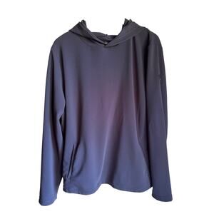 Spyder XL Navy Waffle Knit Performance Hoodie Lightweight Stretch Pullover